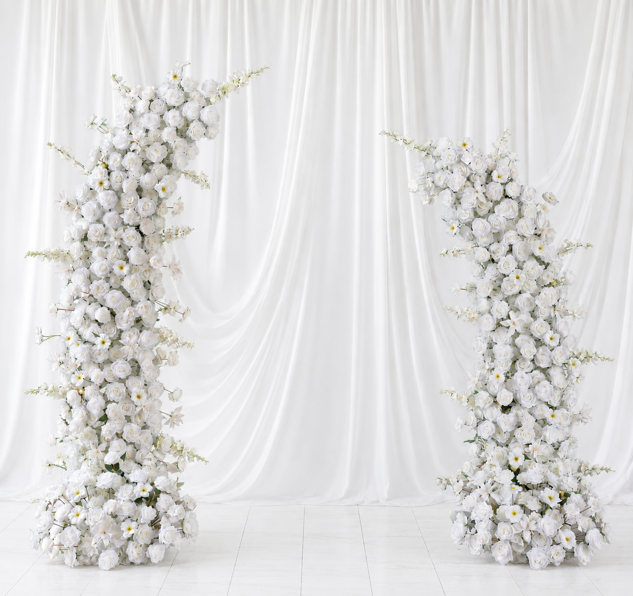 Luxury Floral Horn Arch Rental