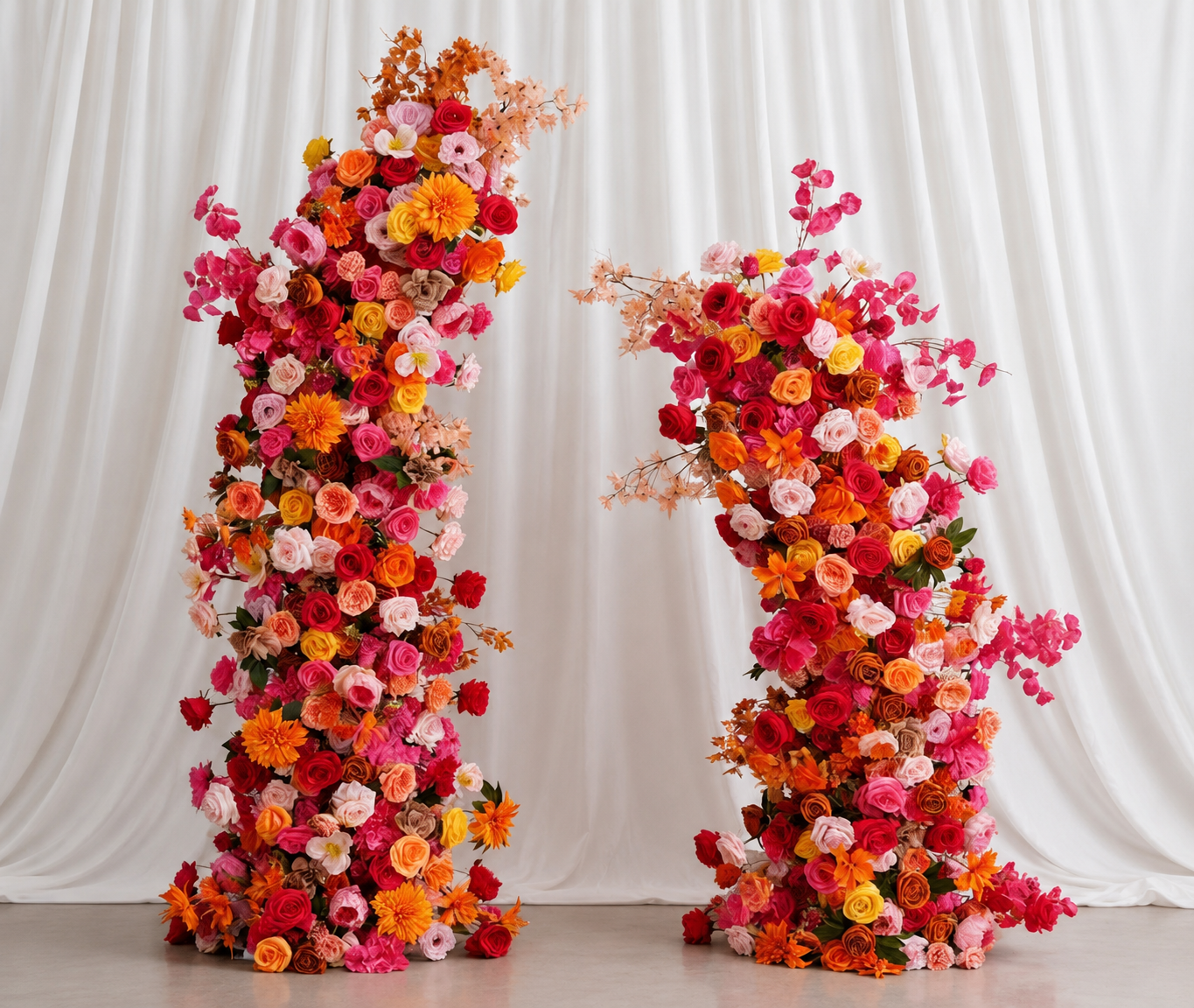 Luxury Floral Horn Arch Rental