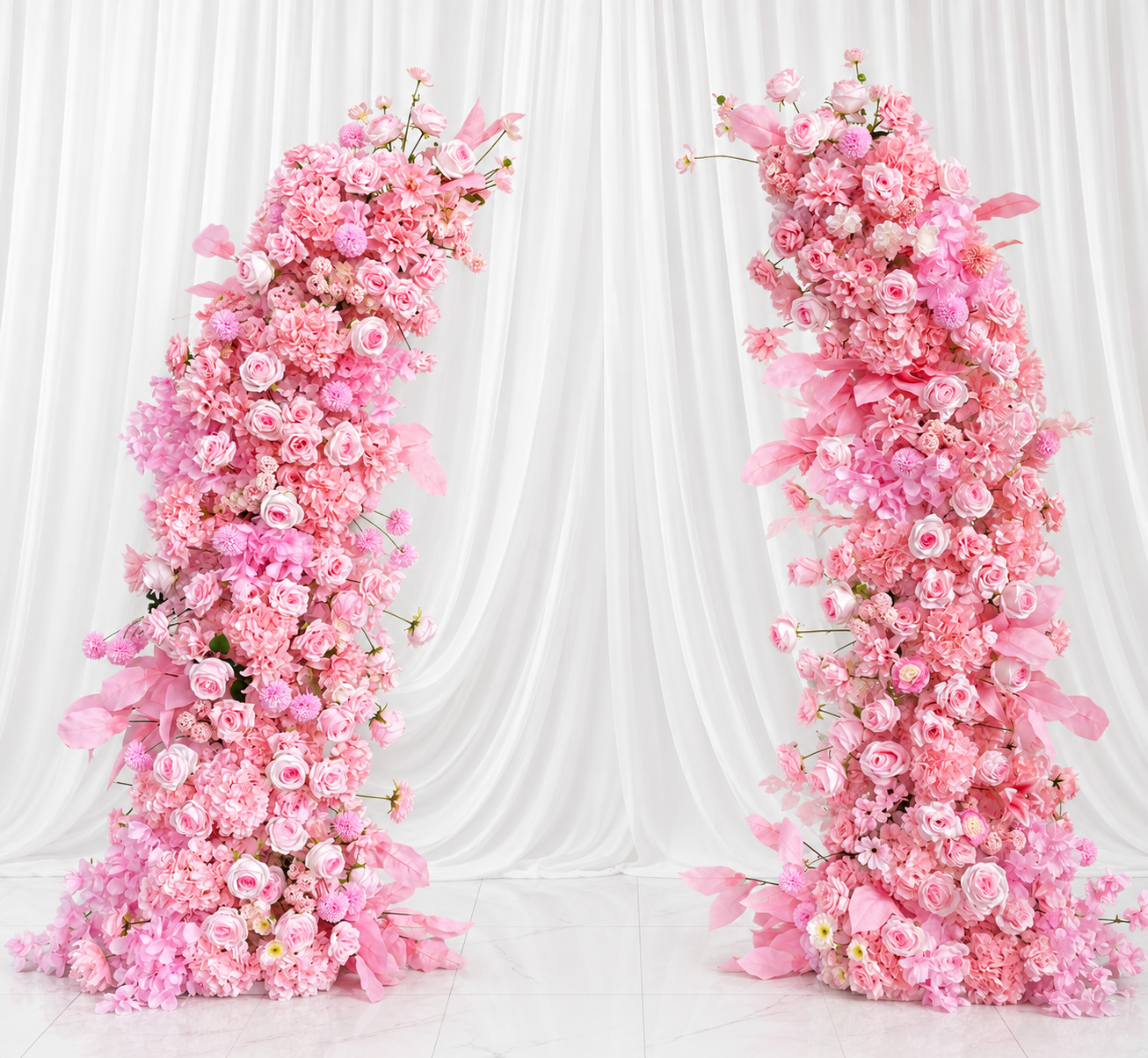 Luxury Floral Horn Arch Rental