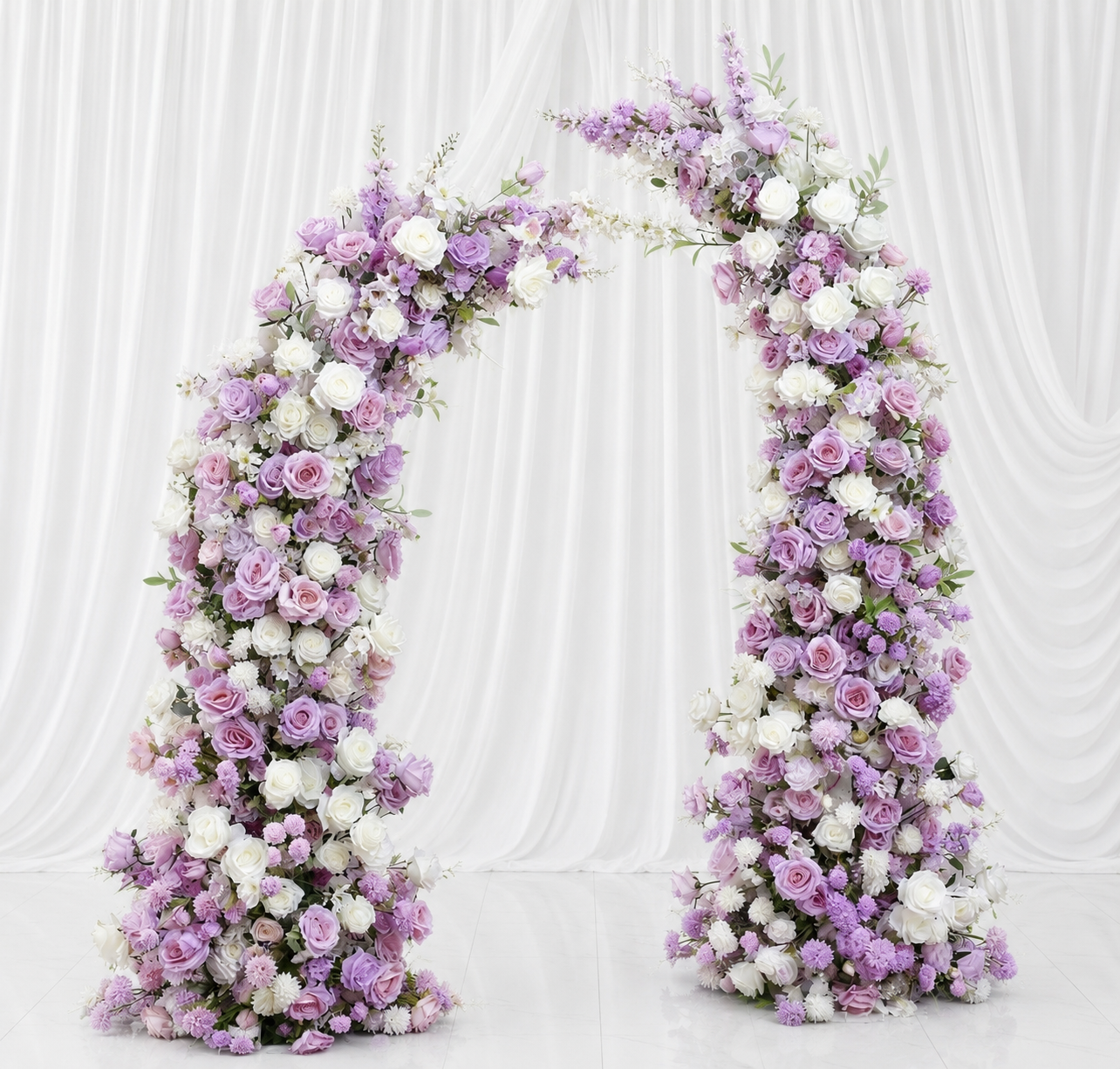 Luxury Floral Horn Arch Rental